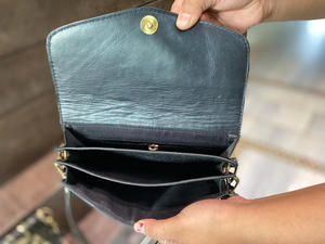 กระเป๋าสะพายไหล่หนังเนื้อโลหะขนสัตว์สไตล์ตะวันตกใหม่คุณภาพสูงหนังขนสัตว์โลหะแท้กระเป๋าถือด้านข้าง - Product Image 6