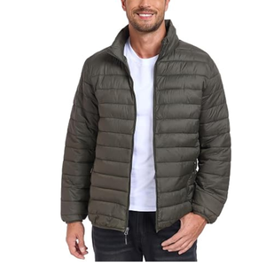 Chaqueta Acolchada Ligera para Hombre con Logotipo Personalizado, Chaqueta de Invierno Acolchada de Alta Calidad con Cuello Alto - Product Image 2