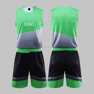 Ensemble d'uniformes de basketball personnalisables de haute qualité pour hommes/femmes, respirant, grande taille, sans manches, 100 % polyester, pour équipes et clubs - Product Image 1