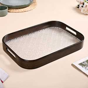 Bandeja de Servir de Madera con Diseño Elegante, Utensilios de Cocina, Decoración del Hogar, Bandeja para Exhibir Alimentos, Vajilla de Madera de la Mejor Calidad, Bandejas para Servir Comida - Product Image 2