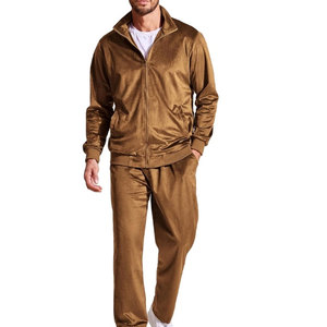 ชุดวอร์มกำมะหยี่ผู้ชายคุณภาพสูง น้ำหนักเบา ขายดีที่สุด สีตามสั่ง - Product Image 1