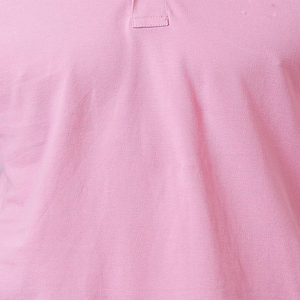 Polo à manches courtes rose pour homme, en coton piqué respirant, tricoté, couleur unie, coupe classique - Product Image 4
