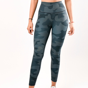 Wholesale Customized Mid Waist Elastic Waist Yoga <b>Leggings</b> Solid <b>Pattern</b> Breathable Eco-Friendly Women's Pants in Custom Colors - Product Image 1