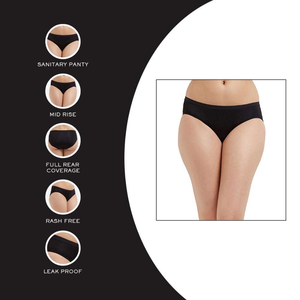 Women Mid-Rise Seamless Hipster <b>Panties</b> Solid Color Basic Knitted Stretch Fabric - Product Image 2