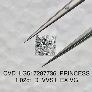 Diamant de laboratoire taille princesse 1ct 2ct 3ct VVS VS Couleur excellente Certifié IGI Diamant non monté pour la fabrication de bagues - Product Image 4
