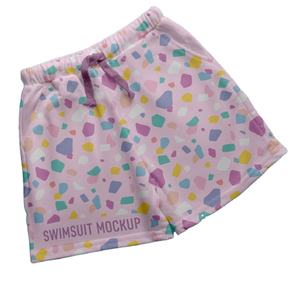 Service OEM Short de gymnastique d'été Meilleur short en coton taille moyenne style de rue décontracté à motif d'impression numérique grande taille délavé - Product Image 1