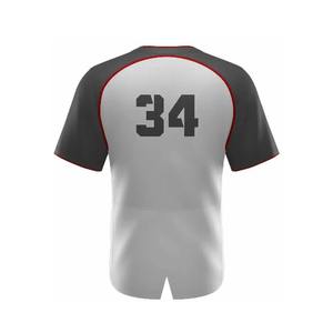 Uniforme de baseball léger personnalisé avec logo, faible MOQ, 100 % polyester respirant, sublimation, adulte, OEM, col en V, manches courtes, maille - Product Image 4