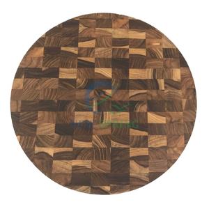 Logo personnalisable de haute qualité planche à découper en bois de teck forme durable écologique pour la maison et les restaurants blocs à découper - Product Image 1