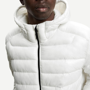 OEM Custom <b>Men</b> Plus Size Winter Quilted <b>Jacket</b> Waterproof Windbreaker Zipper Hoodie Embroidered Casual Snow Wear puffer hiking - Product Image 5