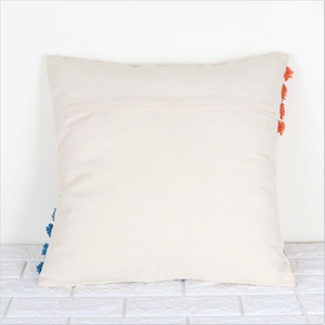 Hand Tufted Boho Ivory and <b>Orange</b> Cushion Cover Textured Handmade Decorative <b>Pillow</b> <b>Case</b> for Sofa Bedroom Living Room Home Decor - Product Image 3