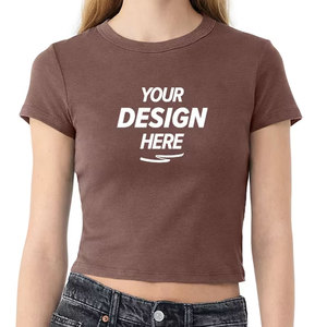 เสื้อยืดครอปสไตล์ซอฟต์เกิร์ล พาสเทลพีช ความละเอียดสูงแบบดิจิทัล - Product Image 4