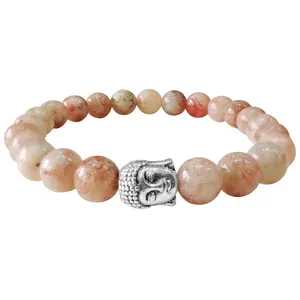 En gros Pierre De Lune Pêche Offre Spéciale Bouddha En Cristal De Guérison Pierre Bracelets - Product Image 1