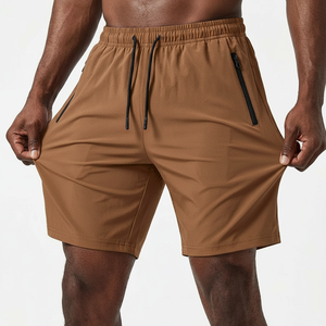 Men Gym Shorts with <b>Secure</b> Zipper Pockets Phone <b>Wallet</b> Keys Quick Dry Breathable Workout Shorts - Product Image 1