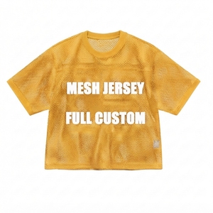 Custom Logo <b>Polyester</b> Breathable Tshirt Men's Mesh Football Jersey Boxy Fit Tee Screen Printing <b>T</b> <b>Shirt</b> for Men and women - Product Image 1