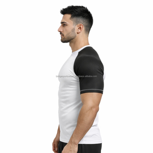 T-shirt de compression pour homme à manches longues, respirant, en Spandex/Polyester, coupe ajustée, idéal pour la gym et l'entraînement - Product Image 4