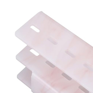 Organizador transparente para espacios de trabajo cosméticos con base estable y múltiples ranuras para un práctico soporte de exhibición de herramientas - Product Image 3