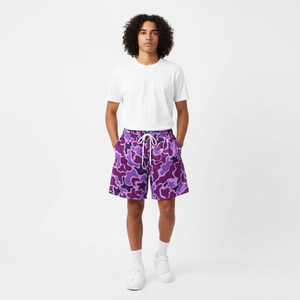 Conjunto de Camiseta Oversize con Capucha y Hombros Caídos con Pantalones Cortos a Juego para Hombre, Estilo Urbano, Diseño OEM, Transpirable, Casual, Invierno - Product Image 2