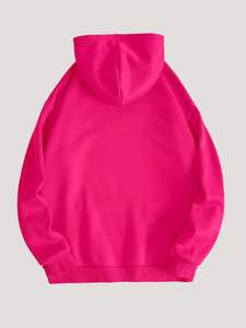 Nouveaux sweats à capuche pour hommes avec logo personnalisé, épais, unis, en molleton 100% coton, à prix avantageux. - Product Image 4