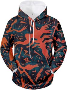 Sudadera con Capucha Estilo Galáctico, Estampado Espacial Cósmico, Sudadera Holgada con Diseño de Cielo Estrellado, Sudadera Unisex de Moda Urbana - Product Image 3