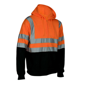 Wholesale Men's Long Sleeve Winter Safety Vest <b>Jacket</b> Custom High Visibility <b>Worker</b> Multi-Pocket Customized Collar Reflective - Product Image 6