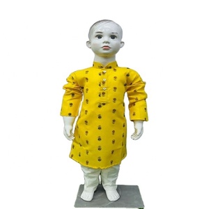 Kurta Payjama ผ้าฝ้ายตัวยาวมีสไตล์สำหรับงานปาร์ตี้และงานแต่งงานขายส่งจากอินเดีย - Product Image 1