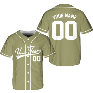 Op maat bedrukte, gestikte, gepersonaliseerde honkbalshirts, sportuniformen voor heren en dames, honkbaltruien met volledige knoopsluiting - Product Image 1