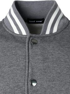 Chaqueta Varsity Letterman a la Moda, Mezcla de Lana, Mangas de Cuero, Logotipo del Equipo Bordado - Product Image 6