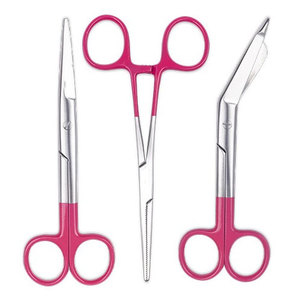 Stainless steel bandage & <b>plaster</b> scissors designed for medical dressing removal with safe tip for controlled cutting in clinic - Product Image 4