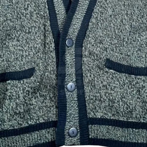 Cardigan pour homme en tissu léger et doux, tenue décontractée, coupe confortable, tenue quotidienne élégante pour homme - Product Image 5