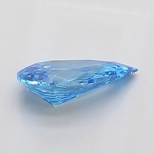 Diamant de laboratoire IGI certifié 0,91 carat, bleu vif fantaisie, taille poire, VS1, EX Cut, poli, pierre libre pour joaillerie fine - Product Image 3
