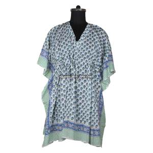 2026 Wholesale Adult Dress High Fashion Kaftan Short Sleeveless Dresses Wholesale From India With Best Price Anokhi Caftan Dress - Product Image 3