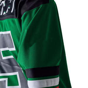 Ice Hockey Style Mesh Jersey Long Sleeve Team Uniform Oversized Fit Custom Name Number <b>Top</b> Sportswear American Football jersey - Product Image 3