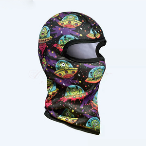 Máscara Facial Completa Alien, Pasamontañas para Motociclismo, Impresión por Sublimación, Poliéster, Unisex, OEM, Venta al Por Mayor - Product Image 2