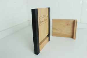 Support de livre de recettes en bois personnalisé, pliable, cadeau de cuisine personnalisé pour maman, cadeau pour la fête des mères, décoration de comptoir - Product Image 4