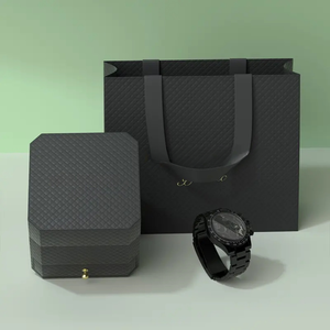 Caja de Reloj Portátil de Alta Gama al por Mayor con Logotipo Personalizado, Recubrimiento UV, Cierre Magnético y Tapa Abatible de Cartón - Product Image 5