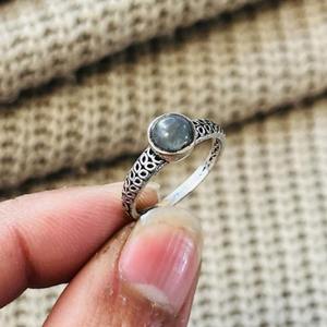 Trendy Fashion Unique <b>Labradorite</b> <b>Ring</b> Oxidized Silver Plated Brass Dainty <b>Ring</b> Statement Vintage Wholesale <b>Ring</b> For Women - Product Image 4