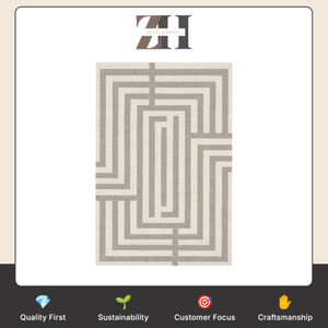 Tapis en laine de qualité supérieure, tufté à la main, couverture décorative pour sol, fabricant, fournisseur, exportateur en gros, Inde - Product Image 6