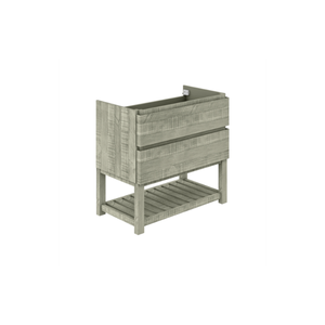 Muebles de Baño de Madera de Roble/Pino/Acacia Más Vendidos, con Cajones, Espejo de Pared y Lavabo de Cerámica - Product Image 3