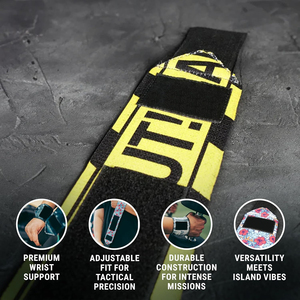 Attelle de poignet ajustable respirante personnalisée pour l'entraînement, protection anti-transpiration, bandes de maintien pour haltérophilie en polyester - Product Image 2