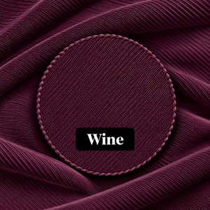 Tissu en polyester côtelé extensible texturé Valentino Wine pour vêtements de mode, robes, hauts et autres vêtements - Product Image 2
