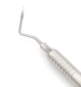 13/14 Heidbrink Curette à racine dentaire dentelée 1,8 mm 17,3 cm, instrument d'extraction dentaire à double extrémité, manche creux, acier inoxydable chirurgical - Product Image 2