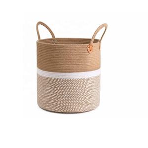 OEM Jute <b>Storage</b> Bins Manufacturer – Custom Size Natural Fiber <b>Storage</b> <b>Basket</b> for International Bulk Orders - Product Image 1