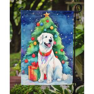 Drapeau multicolore du jardin de Noël des Grandes Pyrénées Boîte aux lettres décorative et bannière de cour de patio pour parterres de fleurs et œuvres d'art - Product Image 3