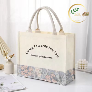 Bolsa de Yute Ecológica Grande para el Mercado de Agricultores y Artículos Esenciales Diarios - Product Image 4