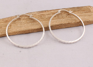 925 Sterling <b>Silver</b> Earrings Wholesale Handmade Vintage Style <b>Solid</b> <b>Silver</b> Dangle Earrings Jewelry Manufacturer Jaipur - Product Image 3