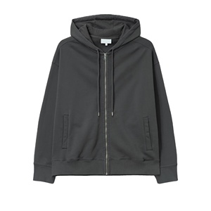 Sweats à capuche zippés pour hommes personnalisés, 100% coton, polaire épais, coupe ample, épaules tombantes, coupe régulière, poche unie, vêtements d'hiver, streetwear - Product Image 5