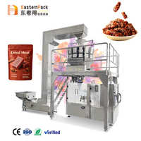 Machine d'emballage rotative pour sachets préformés, pour viande séchée, bœuf séché, snacks, avec peseuse multi-têtes, ligne d'emballage à usage commercial