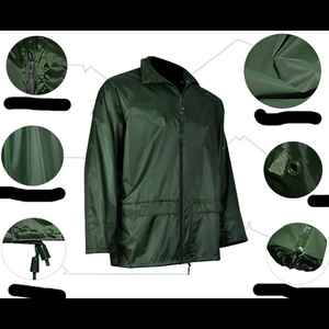 Traje Impermeable con Capucha para Adultos, Verde, Informal, para Campamento al Aire Libre, Ropa Impermeable, Conjunto Impermeable Individual - Product Image 4