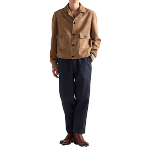 Best seller vintage Men's Cowhide <b>Suede</b> Bomber <b>Jacket</b> Luxury Vintage Leather Blouson <b>Jacket</b> OEM Private Label manufacturer - Product Image 1