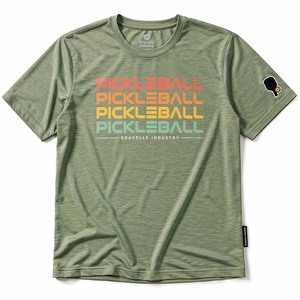 Ropa de Pickleball con Logotipo Personalizado |   Camiseta Deportiva de Secado Rápido que Absorbe la Humedad, Color Verde Salvia Jaspeado, OEM - Product Image 2